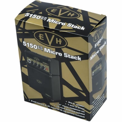 Eddie Van Halen EVH 5150 III EL34 Micro Stack Electric Guitar Amplifier, Black and Gold image 7