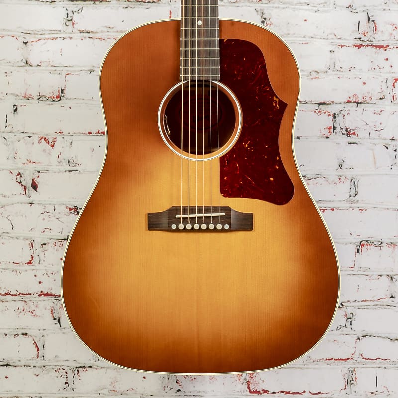 Gibson - J-45 50's Faded - Acoustic-Electric Guitar - Faded Vintage Sunburst - w/ Hardshell Case image 1