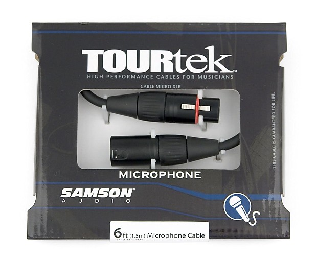 Samson TM6 Tourtek 6' Male XLR to Female XLR Mic Cable image 1