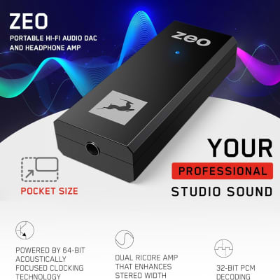 Antelope Audio Zeo Portable Hi Fi Audio Dac And Headphone Amp With Usb Input And 3.5 Mm Output image 1