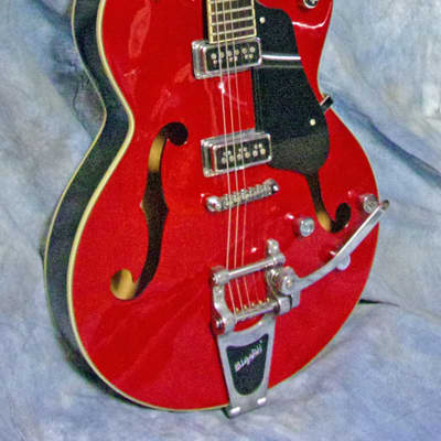Gretsch G5129 Electromatic Hollow Body 2004 Electric Guitar Firebird Red image 3