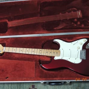 Fender Stratocaster Plus Strat Plus 1989 Maroon electric guitar original W/OHSC. image 1