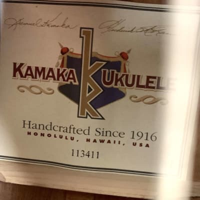 Kamaka HF-36 - Flamed Koa - 6-String Tenor Like new with Tags and OHSC image 2