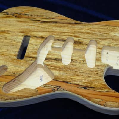 Spalted Maple Top / Aged Pine Wood Strat body - Standard - 3lbs #3275 image 5
