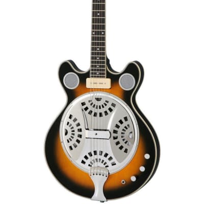 Eastwood Guitars Delta 6 - Sunburst - Electric Resonator Guitar - Vintage Mosrite Californian Tribute - NEW! for sale