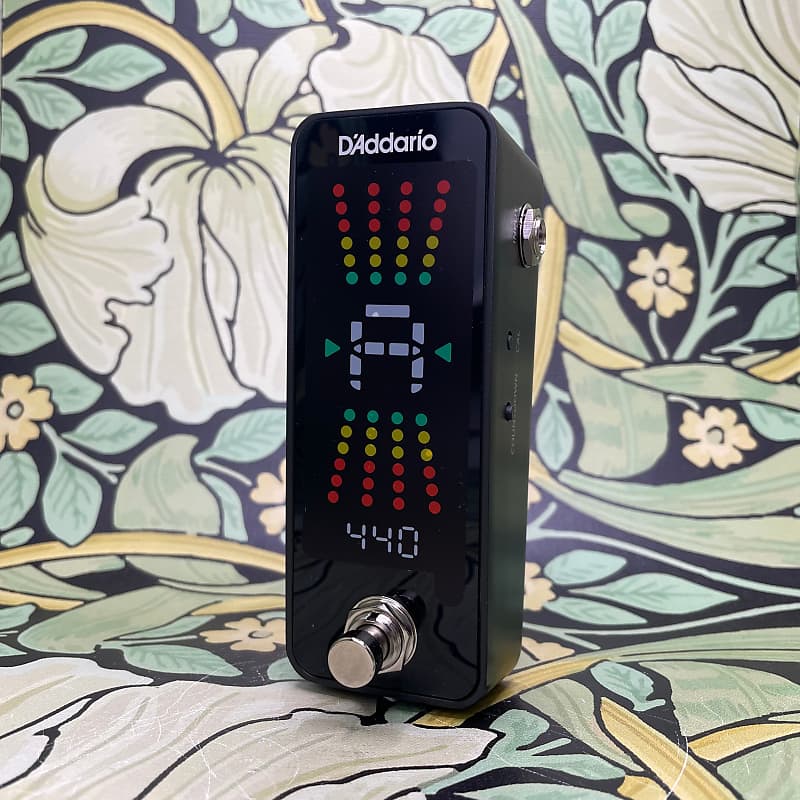 D'Addario Chromatic Pedal Tuner Plus Reverb
