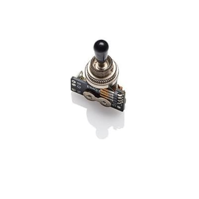 EMG 3 POS POSITION STD GIBSON TOGGLE SWITCH SOLDERLESS B289 BLACK TIP 3 WAY ( SWITCH TIP SCUFFED ) image 10