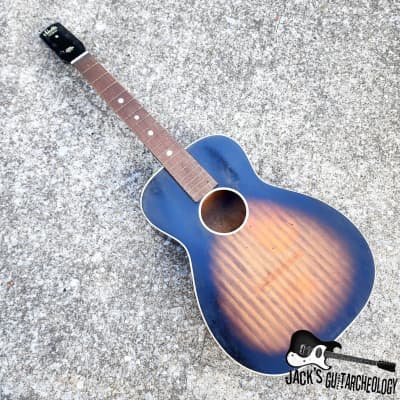 Luthier Special: Harmony Stella Husk Crack in back (1960s - Sunburst) image 6
