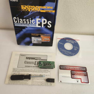Roland SRX-12 Classic EPs SRX Expansion Board Electric Piano Card + CD Tools Box 2000s - Green