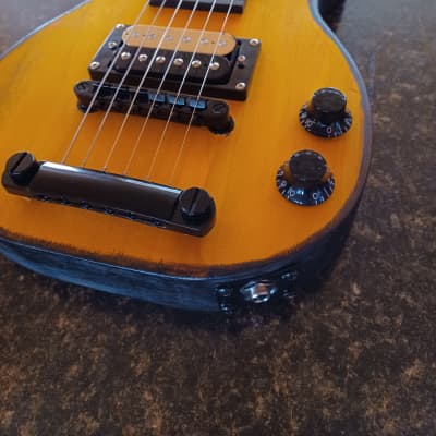 JC Custom Electric Guitars Lemon Drop Lap Steel 2024 - Bright yellow, dark brown image 2