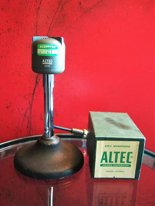 Vintage 1950's Altec 632C dynamic microphone high Z harp mic w