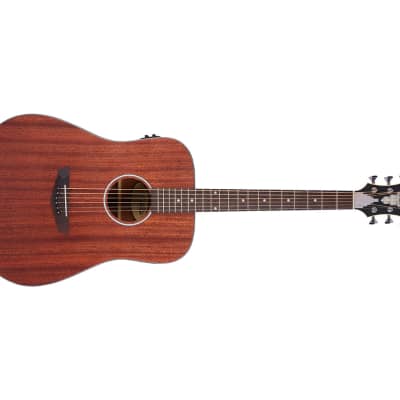 D'Angelico Premier Lexington LS A/E Guitar - Mahogany Satin image 4