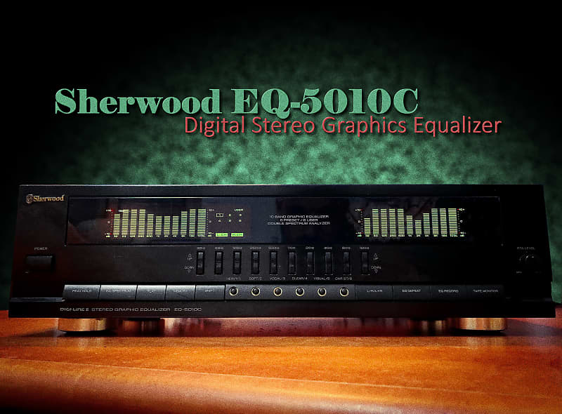 Sherwood EQ-5010C RARE Vintage Stereo Graphic Equalizer  			