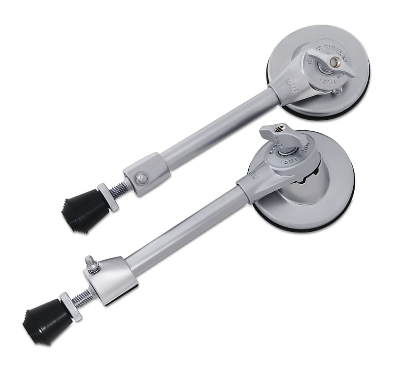 DW DRSP1220SC Bass Drum Spur Set (Pair) Satin Chrome Reverb