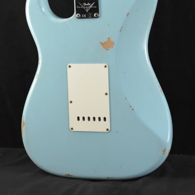 Mint Fender Custom Shop Limited Edition '57 Stratocaster Relic - Faded Aged Daphne Blue image 9