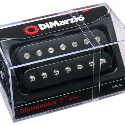 DiMarzio DP757BK John Petrucci ILLUMINATOR 7-String Bridge Position Humbucker Black image 1