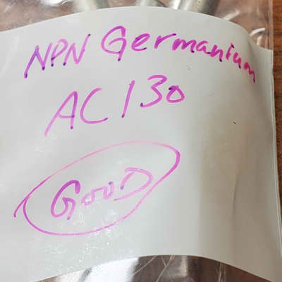 NPN Germanium AC130 Transistors  Bag Of 20 + new old stock tested good image 2