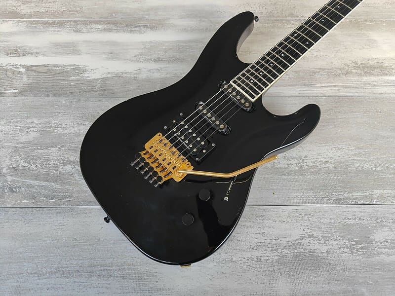 1980’s Aria Pro II RS Warrior Custom Neckthrough Superstrat (Black)