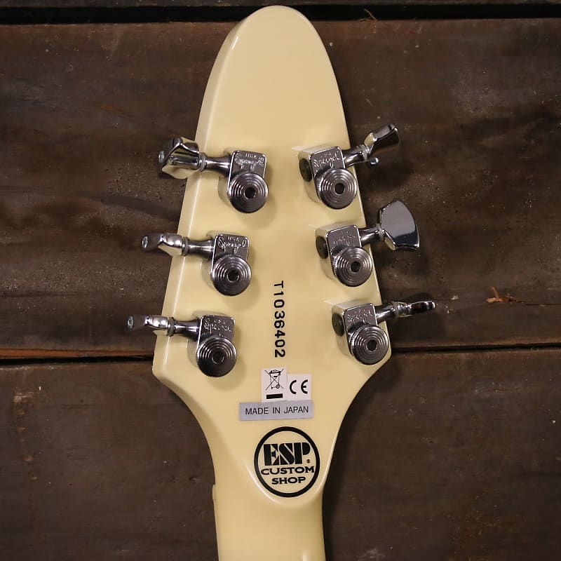 2010 ESP Custom Shop Flying V (Made in Japan) Vintage White