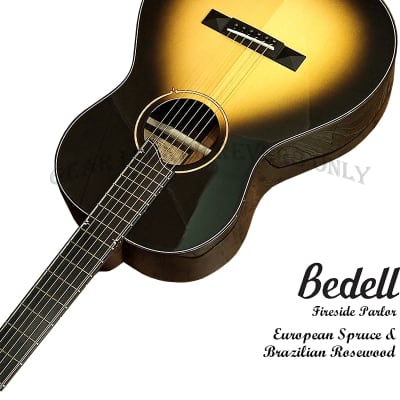 Bedell FS-P-EU/BR Fireside Parlor European Spruce & Brazilian Rosewood handcraft guitar image 9