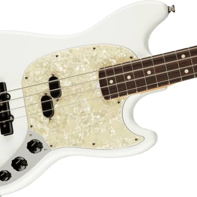 Fender American Performer Mustang Bass with Rosewood Fretboard Arctic White image 3