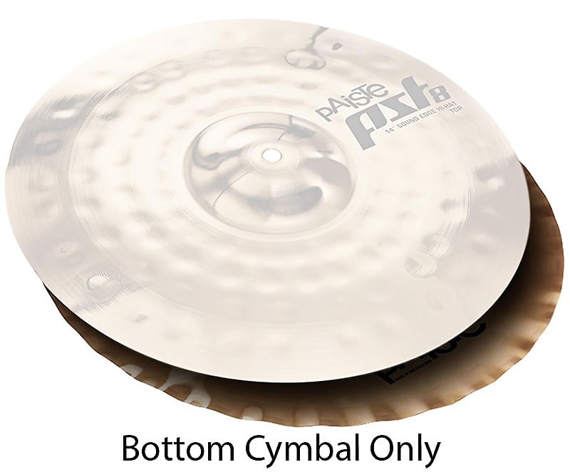 Paiste PST 8 14-Inch Reflector Sound Edge Bottom Hi-Hat Cymbal with Medium Long Sustain (1803314) image 1