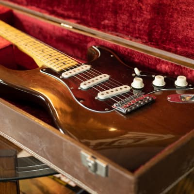 Fender Stratocaster with 3-Bolt Neck, Maple Fretboard 1976 Walnut (Mocha) image 8