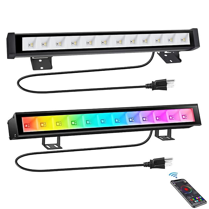 2Pcs/Pack Led Wash Light Bar 45W Rgbcw+Warm White App | Reverb