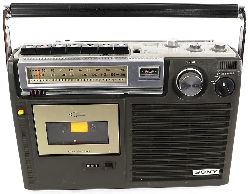 Vintage Sony Japan CF-1660 AM/FM Cassette-Corder Player Tape Recorder image 1