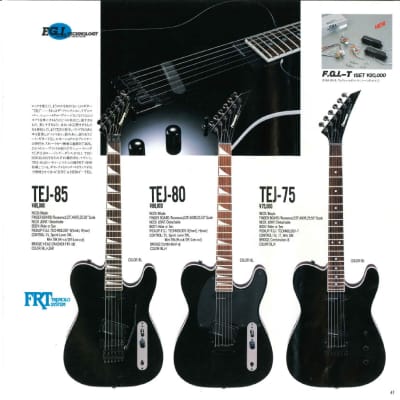 Fernandes TEJ-85 Telecaster Active MIJ 1986 Black | Reverb