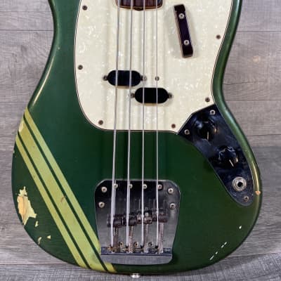 Fender Competition Mustang Bass 1971 Lake Placid Blue image 2