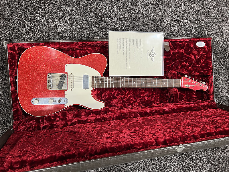 RS Guitarworks Slab Custom Telecaster 2012 - Red Sparkle | Reverb