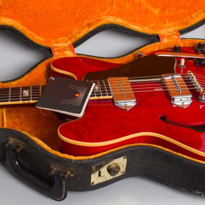 Gibson ES-330TDC Thinline Hollow Body Electric Guitar (1967), ser. #094709, original black hard shell case. image 16