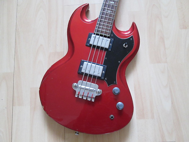 正規 Jedson SG Reverb | red - Japan in made 70's early - bass ベース