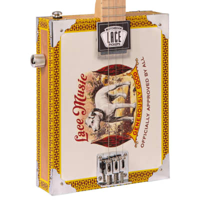Lace Cigar Box Electric Guitar ~ 3 String ~ Pero Pup image 2