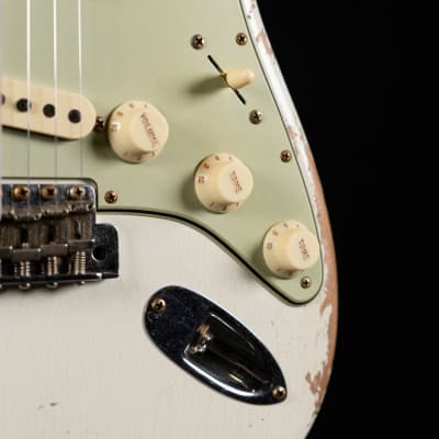 Fender Custom Shop Limited Edition 1964 L-Series Stratocaster Heavy Relic - Aged Olympic White image 8