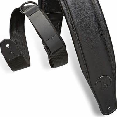 Levy's MRHGP-BLK 3.5" Wide RipChord Guitar Strap image 1