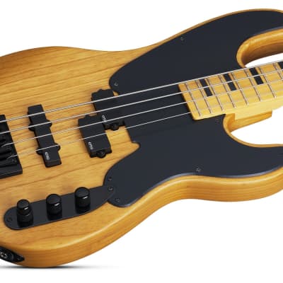Schecter Model T Session Bass Guitar | Aged Natural Satin image 2
