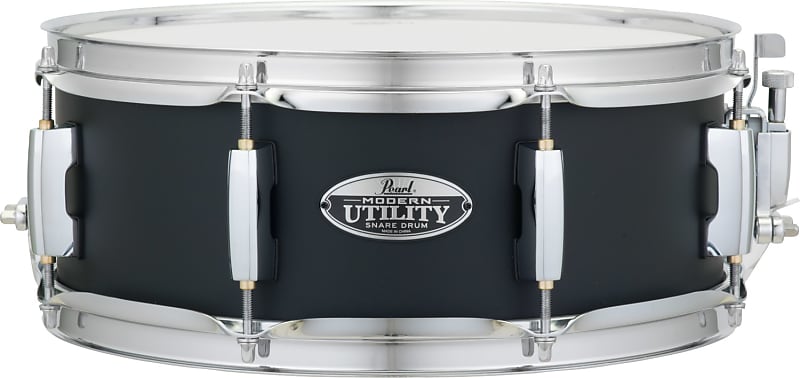 Pearl Modern Utility 13 x 5" Satin Black Maple Snare Drum image 1