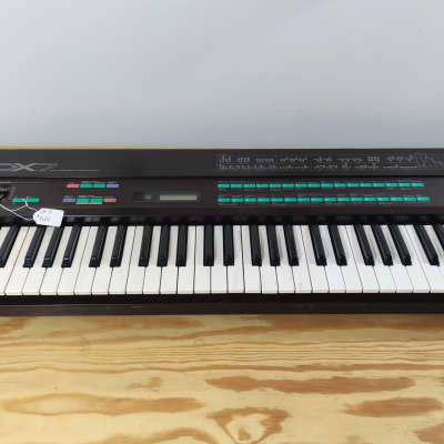 Yamaha DX7 Programmable Algorithm Synthesizer 1983 - 1987 - Black (Serviced / warranty / Custom Sides)