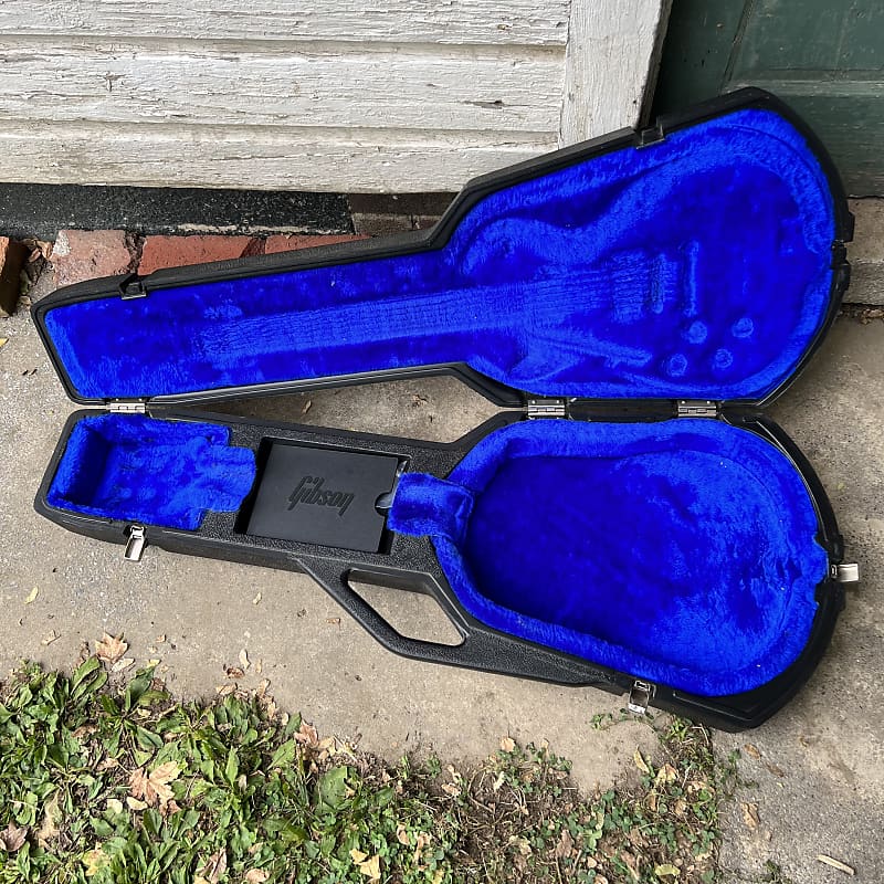 1980s Gibson Chainsaw Case Generation Gen 3 Blue / Black Reverb
