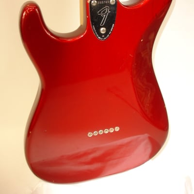Vintage 1974 Fender Hardtail Stratocaster Electric Guitar, Maple Fingerboard, Red w/ Case image 20