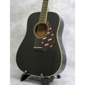Yamaha DW-8 Dreadnought Acoustic Guitar Black | Reverb