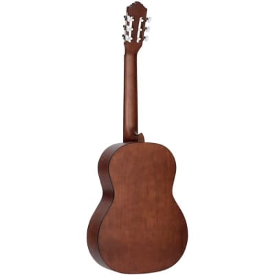 Ortega Guitars 6 String Student Series Pro Solid Top Nylon Classical Guitar, Right, Spruce (R55) image 4