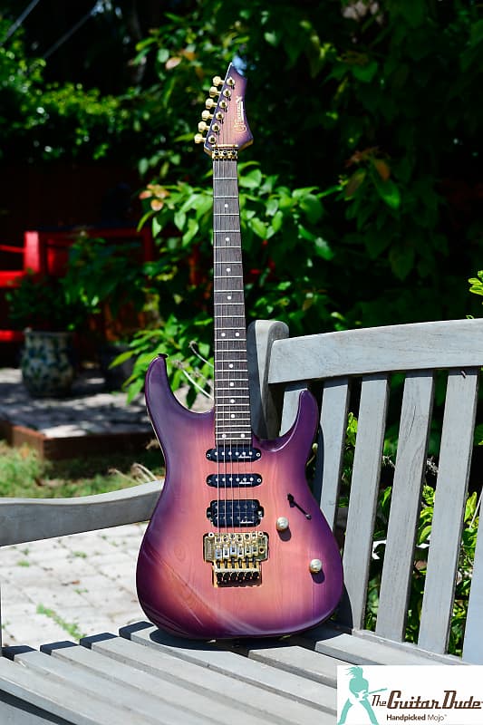 1992 Charvel Jackson CDS-075-SSH STVB (See Through Violet Blue) Made in  Japan MIJ