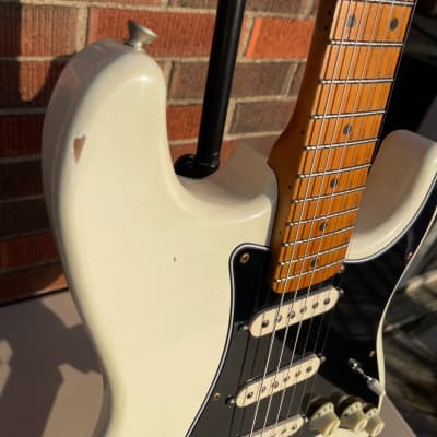 MJT Stratocaster Ancho Poblano Style 2020 Olympic White image 3