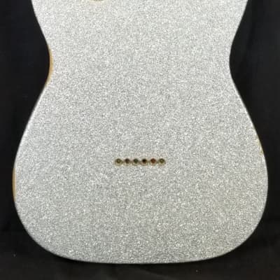 Fender Brad Paisley Road Worn Telecaster, Maple Fingerboard, Silver Sparkle, Blemished, 5lbs 10.4ozs image 10