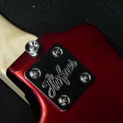 Hofner CT Series HCT-SH-D-R Double Pickup Shorty DeLuxe Travel / Mini Electric Guitar with Gig Bag image 8