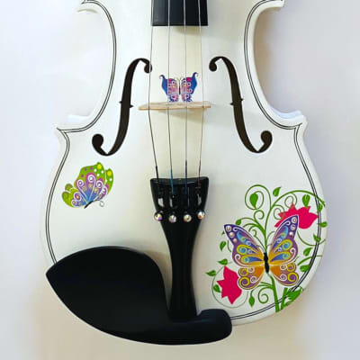 Rozanna's Butterfly Dream II White Bejeweled Violin Outfit - 1/2 image 4