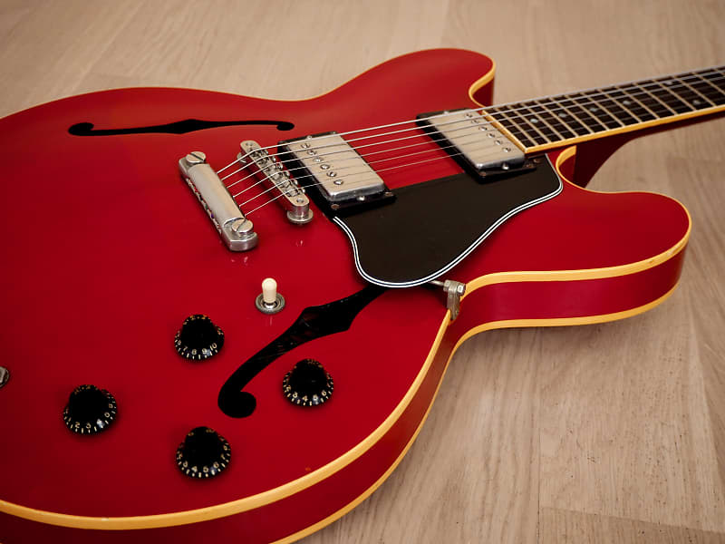 1982 Gibson Custom Shop Edition ES-335 Dot Cherry 100% | Reverb